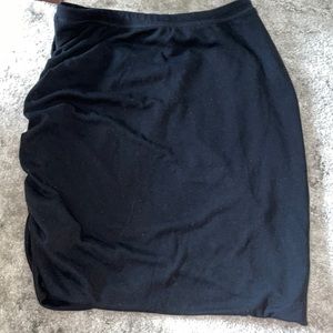 Black pencil skirt